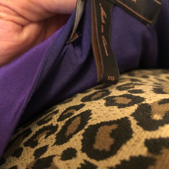 BCBGMaxAzria purple size xxs asymmetrical wing - Picture 5 of 8